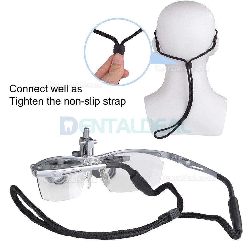 DY-118 2.5X450mm Aluminum Frame Dental Surgical Loupe Adjustable Pupil Distance